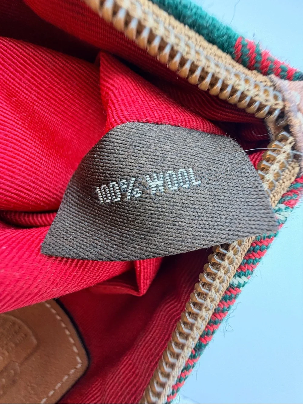 Coach tartan wool